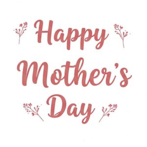 Happy Mother's Day simple, stylish greeting card.