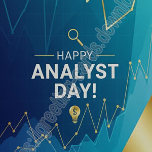 Happy Analyst Day Greeting Ecard.