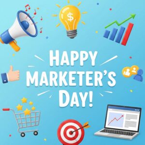 Happy Marketer's Day! greeting card.