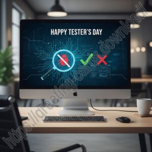 Happy Tester's Day! Greeting card.