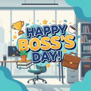 Happy Boss's Day! Greeting card.