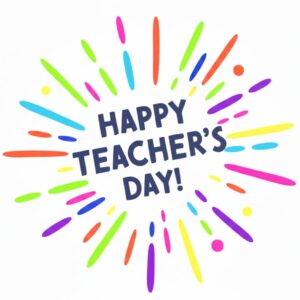 Happy Teacher's Day! Greeting card.