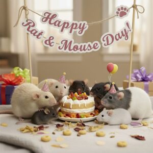 Happy Rat & Mouse Day greeting card.