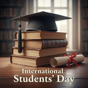 International Students' Day greeting card.