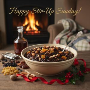 Happy Stir-up Sunday! greeting card.