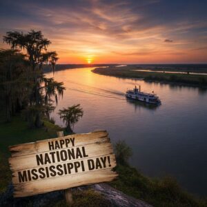 National Mississippi Day greeting card.