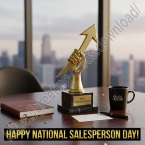 Happy National Salesperson Day greeting card