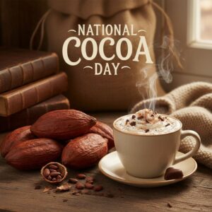 National Cocoa Day greeting card.