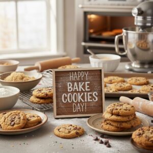 Happy Bake Cookies Day greeting card