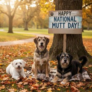 Happy National Mutt Day! greeting card.