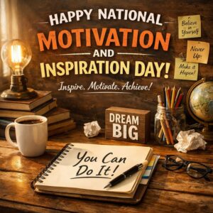 National Motivation and Inspiration Day greeting card