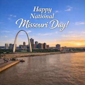 Happy National Missouri Day greeting card