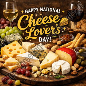 Happy National Cheese Lover's Day greeting card