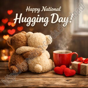 Happy National Hugging Day greeting card