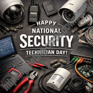 Happy National Security Technician Day greeting card