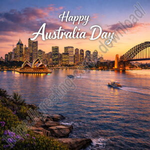 Happy Australia Day greeting card