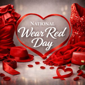National Wear Red Day greeting card