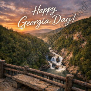 Happy Georgia Day greeting card