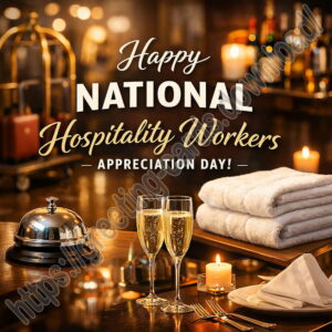 Happy National Hospitality Workers Appreciation Day greeting card