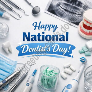 Happy National Dentist's Day greeting card