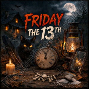 Friday the 13th greeting card