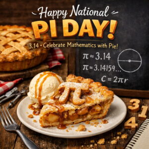 Happy National Pi Day greeting card