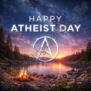 Happy Atheist Day greeting card