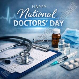 Happy National Doctors’ Day greeting card