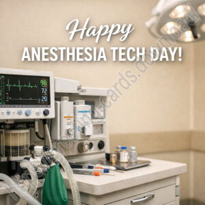 Happy Anesthesia Tech Day greeting card