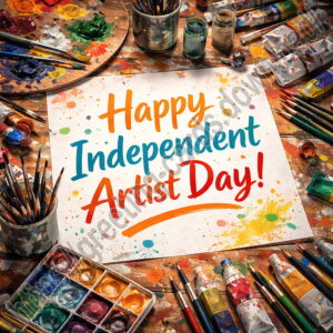 Happy Independent Artist Day greeting card