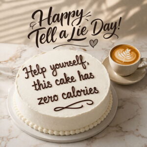 Happy Tell a Lie Day greeting card