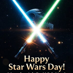 Happy Star Wars Day greeting card