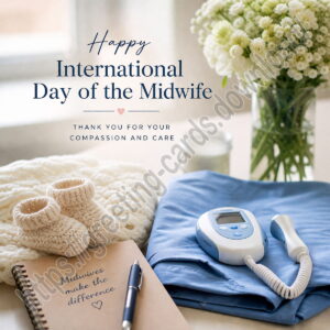 Happy International Day of the Midwife greeting card