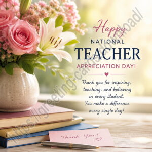 Happy National Teacher Appreciation Day greeting card