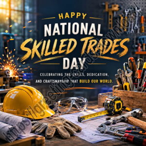 Happy National Skilled Trades Day greeting card