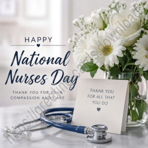 Happy National Nurses Day greeting card