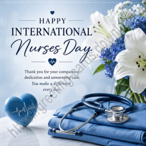 Happy International Nurses Day greeting card