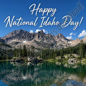Happy National Idaho Day greeting card