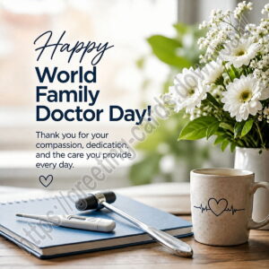 Happy World Family Doctor Day greeting card