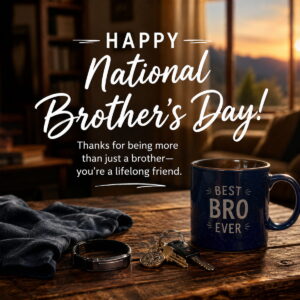 Happy National Brother’s Day greeting card