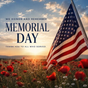 Memorial Day greeting card