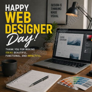 Happy Web Designer Day greeting card