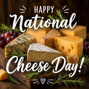 Happy National Cheese Day greeting card