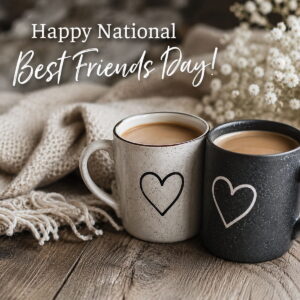Happy National Best Friends Day greeting card