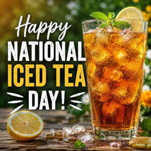 Happy National Iced Tea Day greeting card
