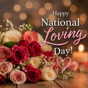 Happy National Loving Day greeting card