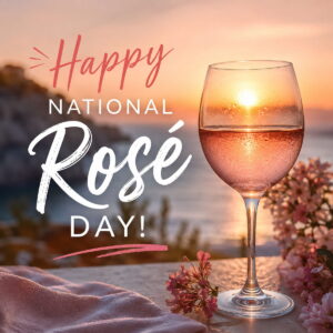 Happy National Rosé Day greeting card