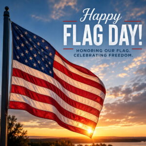 Happy American Flag Day greeting card
