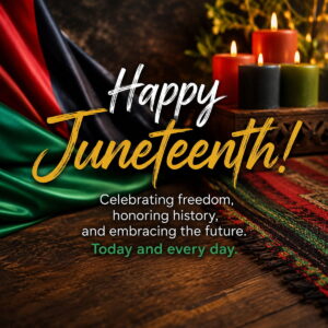 Happy Juneteenth greeting card