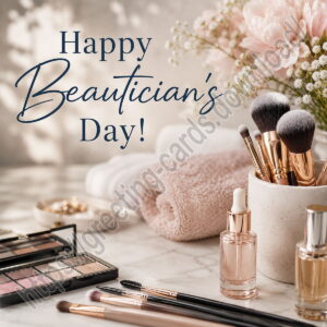 Happy Beautician’s Day greeting card